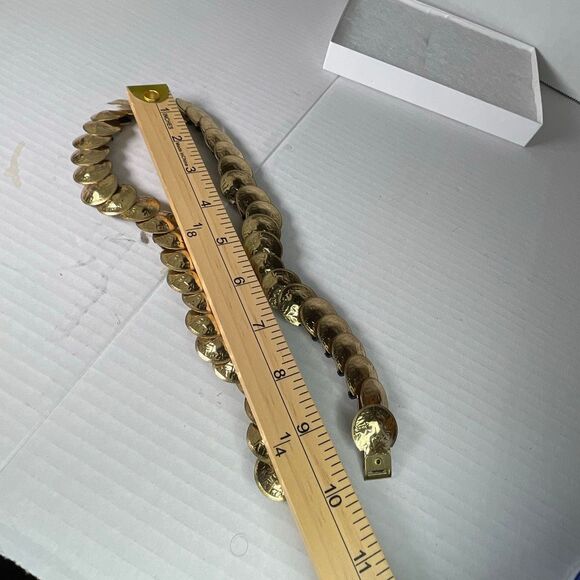 VTG coin belt stretch gold colored. - Picture 6 of 7